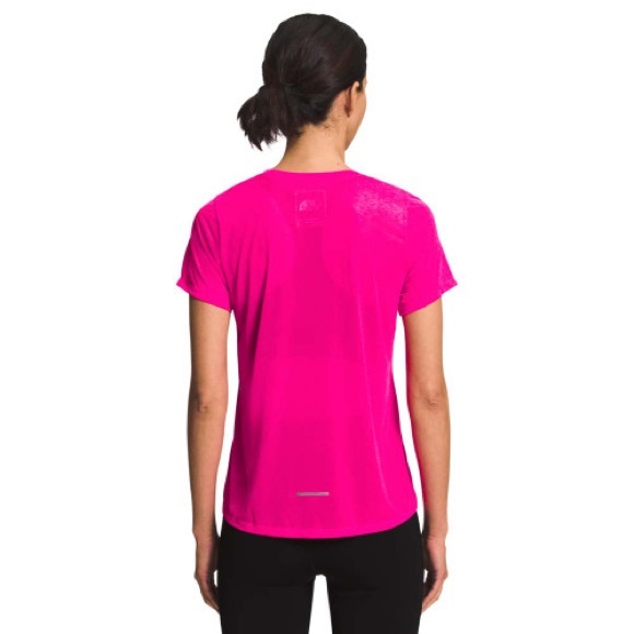 Women's The North Face Short Sleeve Sunriser Tee Pink Size XS - Picture 2 of 5